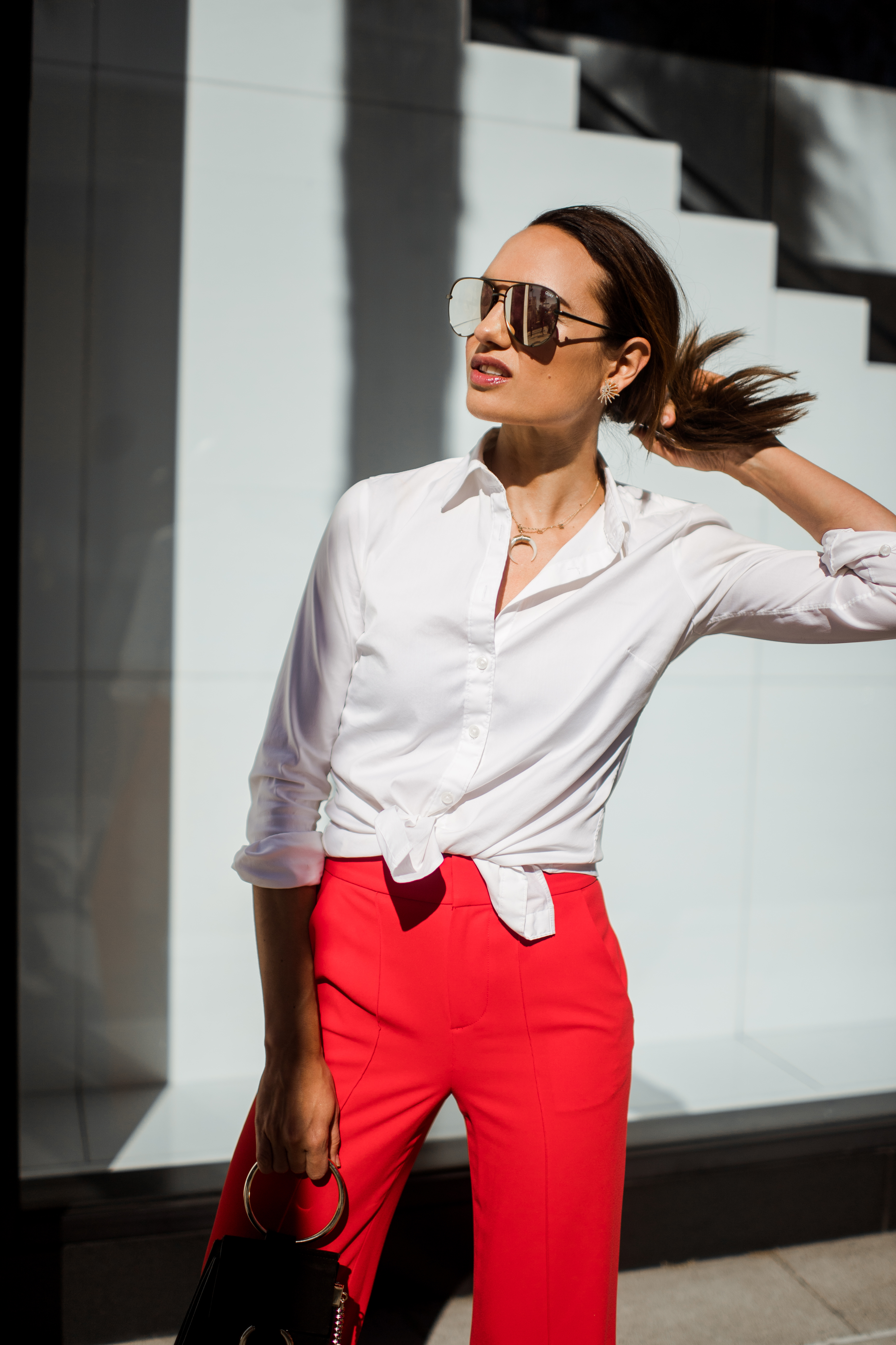 red pants outfit