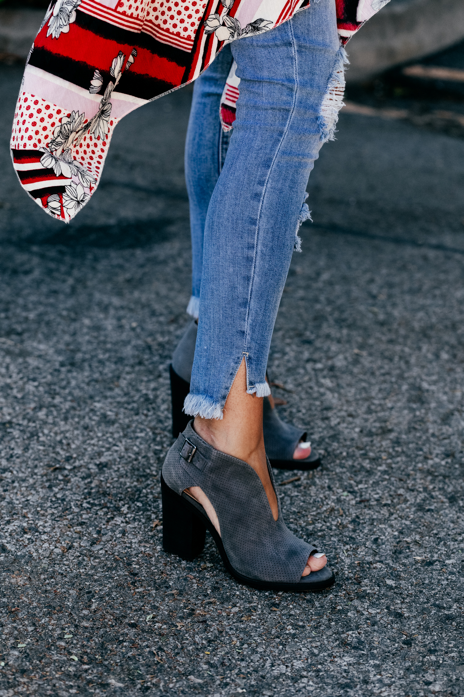Qvc peep toe booties clearance