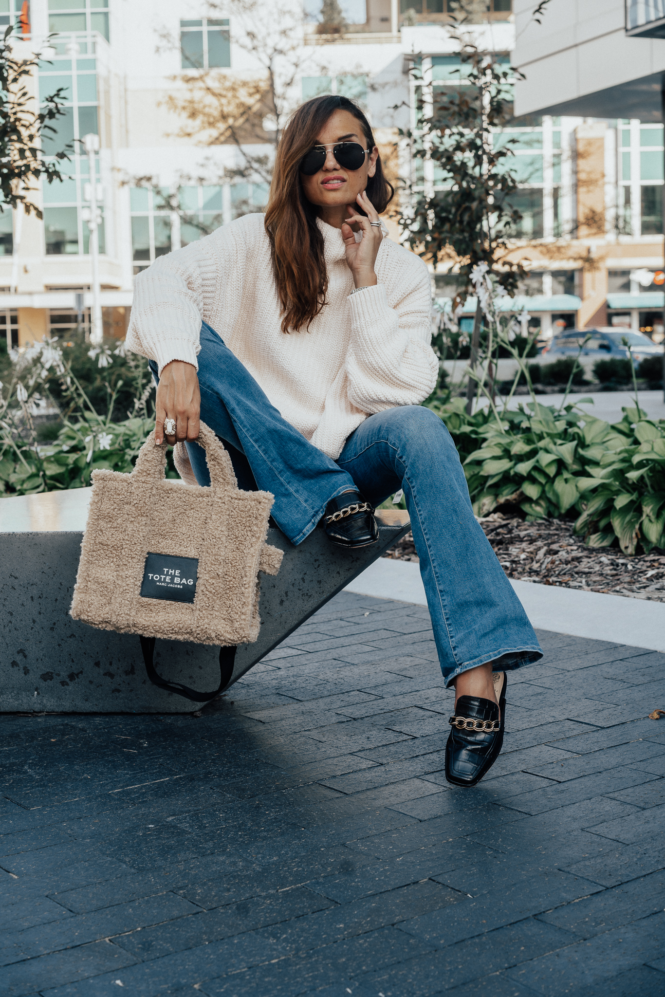 Marc Jacobs Pink Mini Teddy 'The Tote Bag' Tote